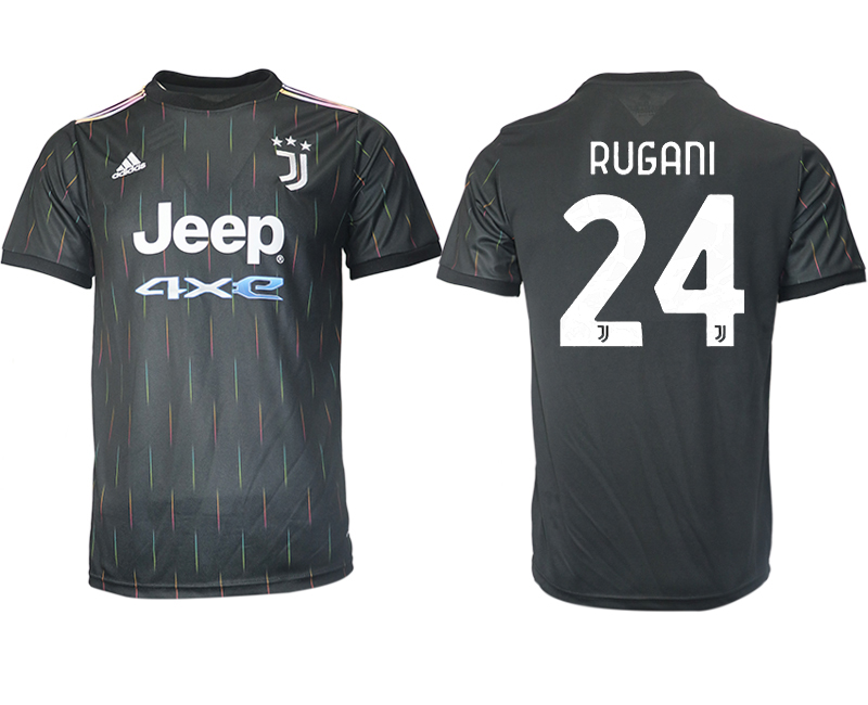 Men 2021-2022 Club Juventus away aaa version black #24 Soccer Jersey